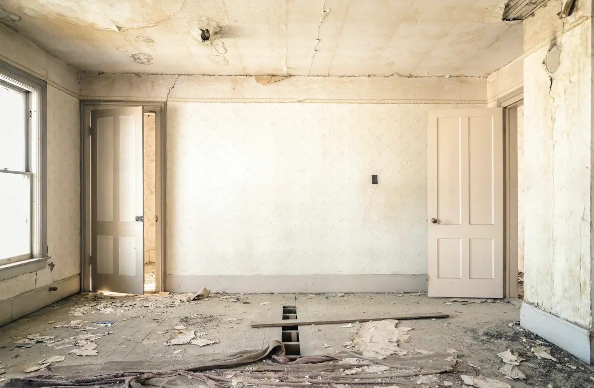 Waste disposal crew managing a cleanout project in St. Joseph